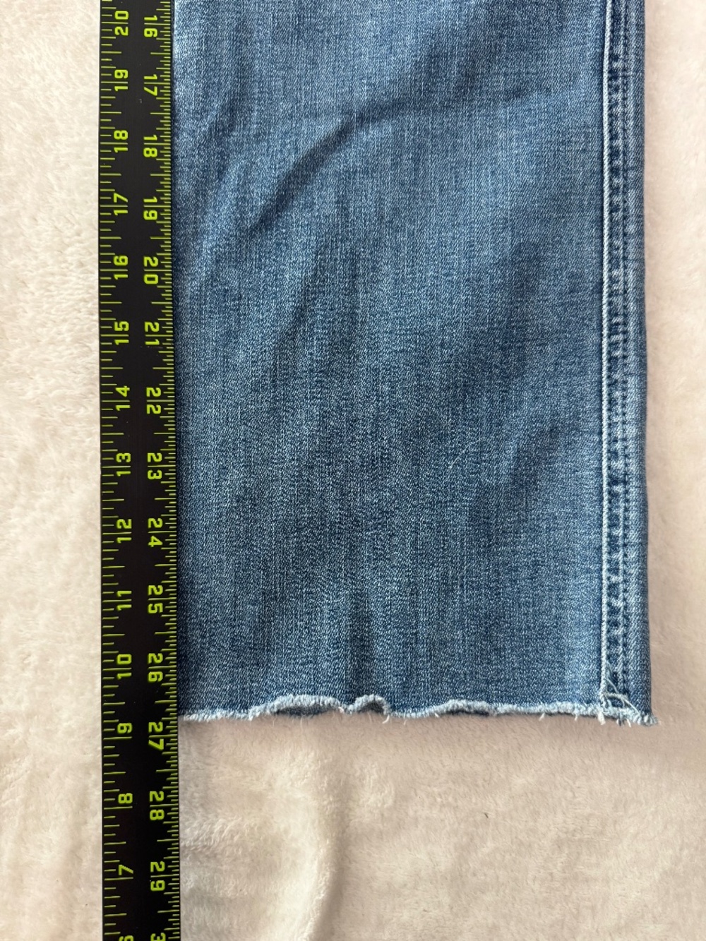 NYDJ Jeans Marilyn Straight Clean Horizon SZ 6 Ankle Raw Hem Multi Color Pockets - Picture 16 of 16